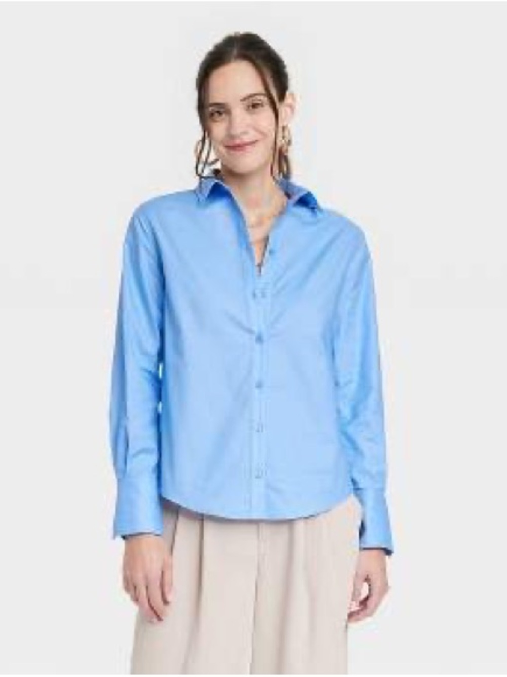 a new day Light Blue Button-Down Shirt